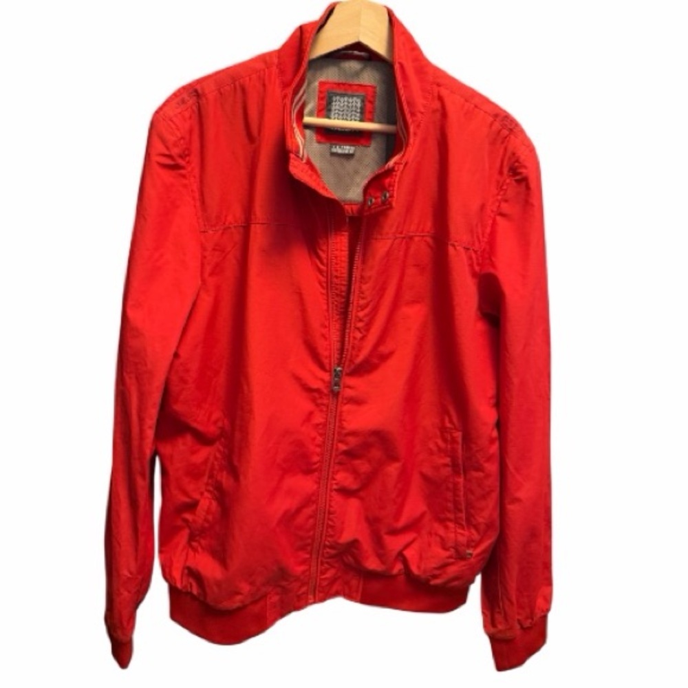 GEOX Men's Red Zip-Front Jacket - Picture 3 of 15